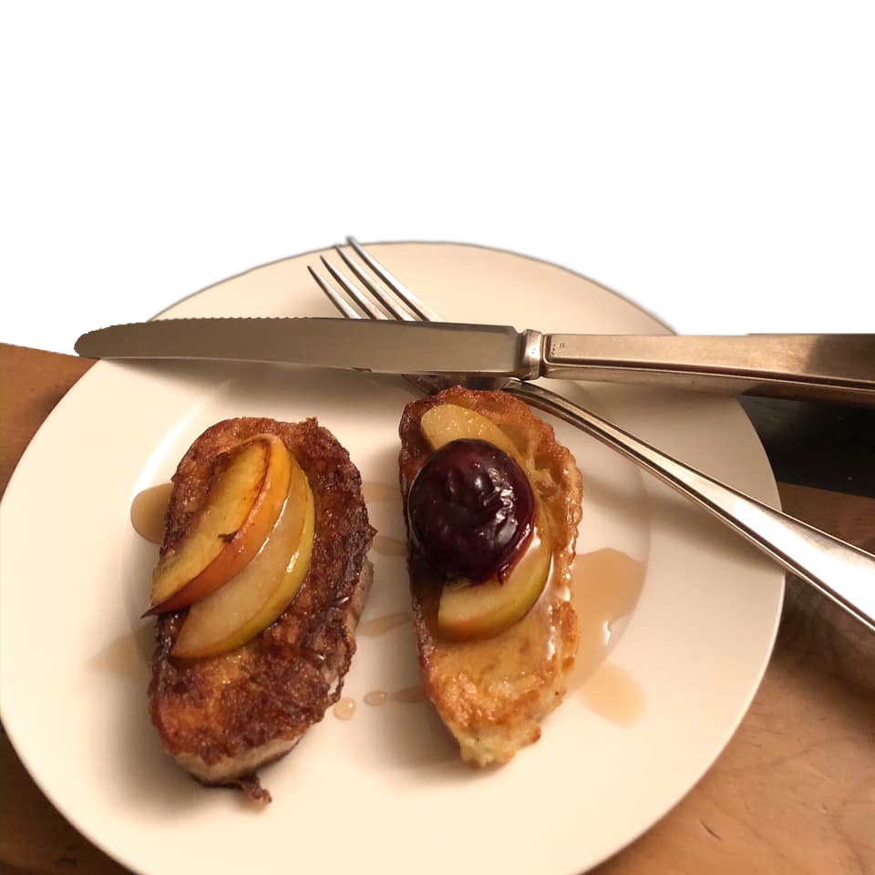 Dessert Peach Brioche