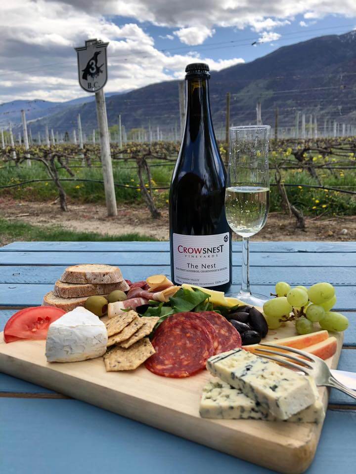 Wine and Cheese from the Crowsnest Vineyard